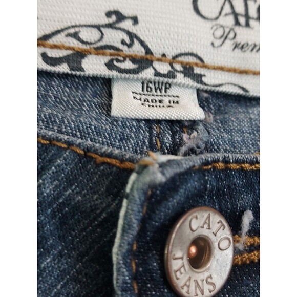 Cato Premium Women's Jeans Size 16WP Blue  Straight Leg - Picture 5 of 9